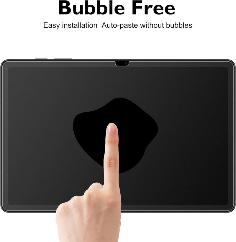Esanik 2 Pack Like Paper Glass Screen Protector for Samsung Galaxy Tab S10 Lite/S10 FE/ S9 / S9 FE (11 inch) 9H Tempered Glass Film with Alignment Frame, Writing Like on Paper, Anti Glare - Image 5